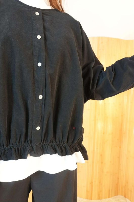 Cooper Needlecord Archie Top Black /5=